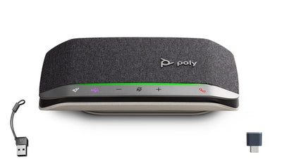 HP Poly Sync 20+M Speakerphone USB-C/A Adapter haut-parleur PC Noir