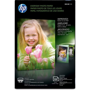 CR759A HP PAPIER PHOTO BRILLANT 4x6 100/PAQUET