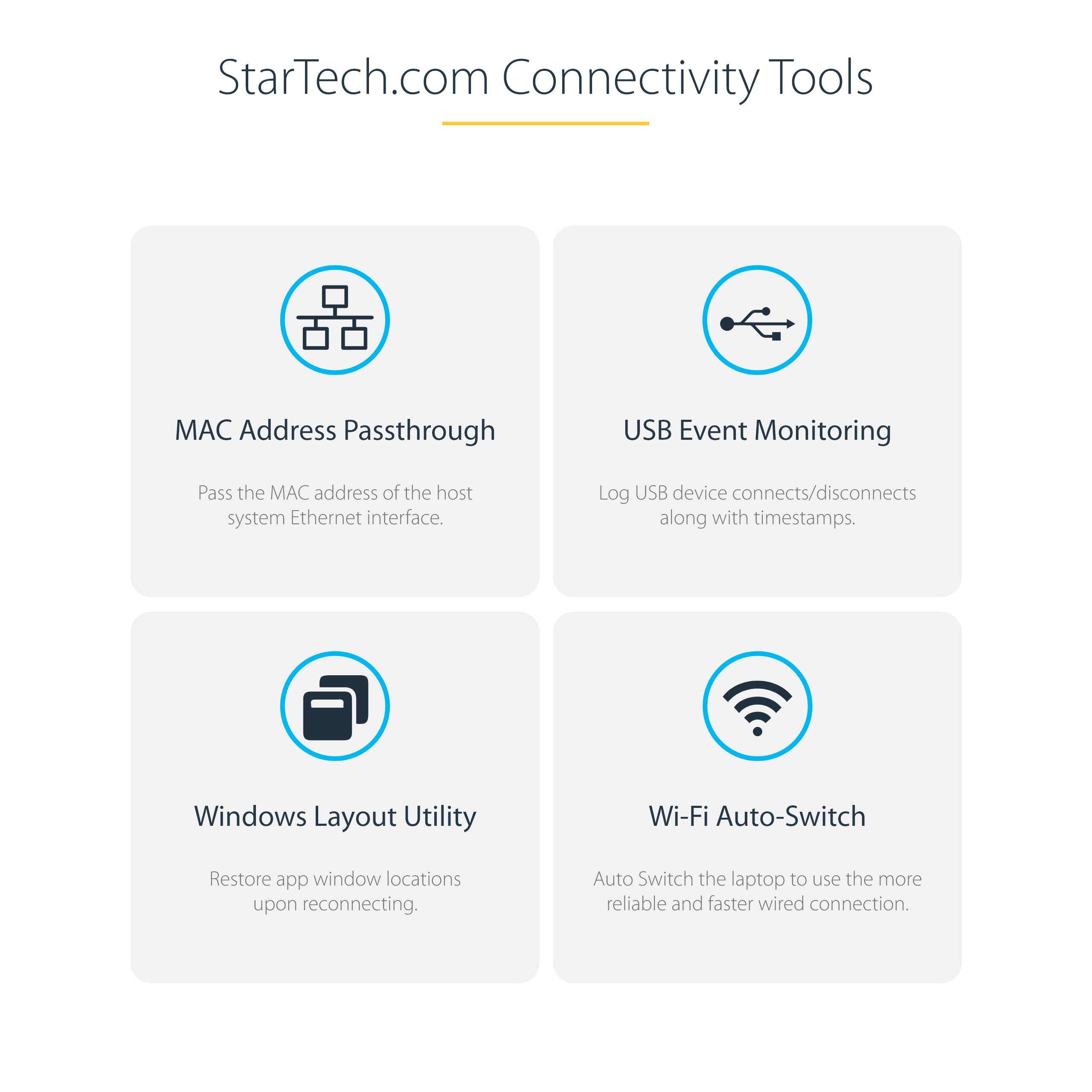 StarTech.com 129N-USBC-KVM-DOCK station d'accueil Avec fil USB 3.2 Gen 2 (3.1 Gen 2) Type-C Argent - Image 17