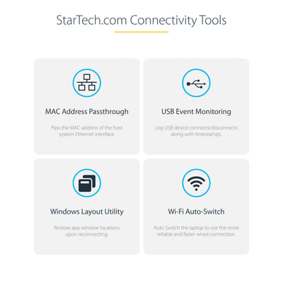 StarTech.com 129N-USBC-KVM-DOCK station d'accueil Avec fil USB 3.2 Gen 2 (3.1 Gen 2) Type-C Argent - Image 17