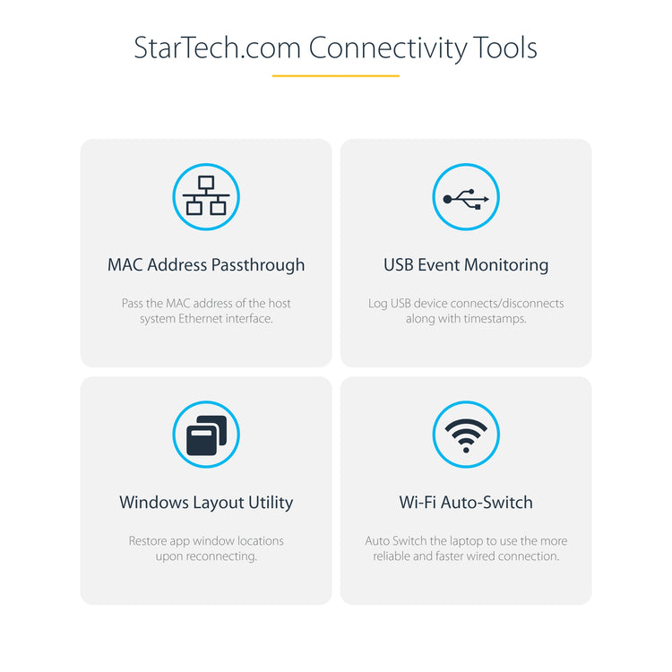 StarTech.com 129N-USBC-KVM-DOCK station d'accueil Avec fil USB 3.2 Gen 2 (3.1 Gen 2) Type-C Argent - Image 17