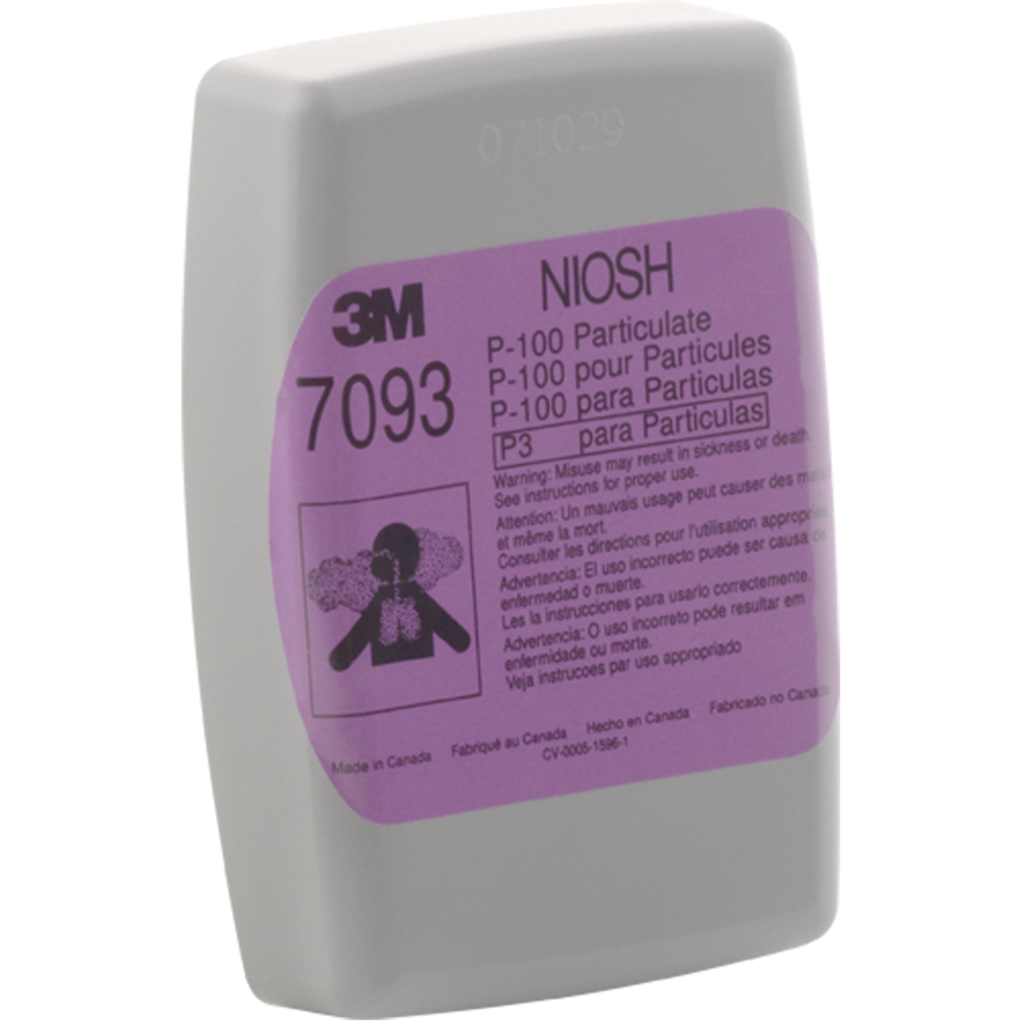 P100 Particulate Filter, 7093-3M (60 units) - Stopgerms