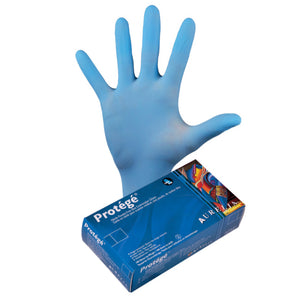 Protégé 4mil Nitrile Gloves - Sky Blue - Case of 10 boxes - Stopgerms
