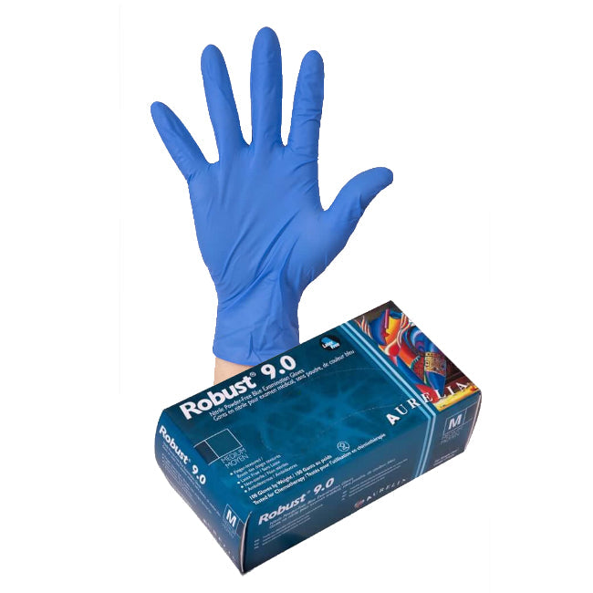 Copy of Robust 9 6mil Nitrile Gloves - Blue - Case of 10 boxes - Stopgerms