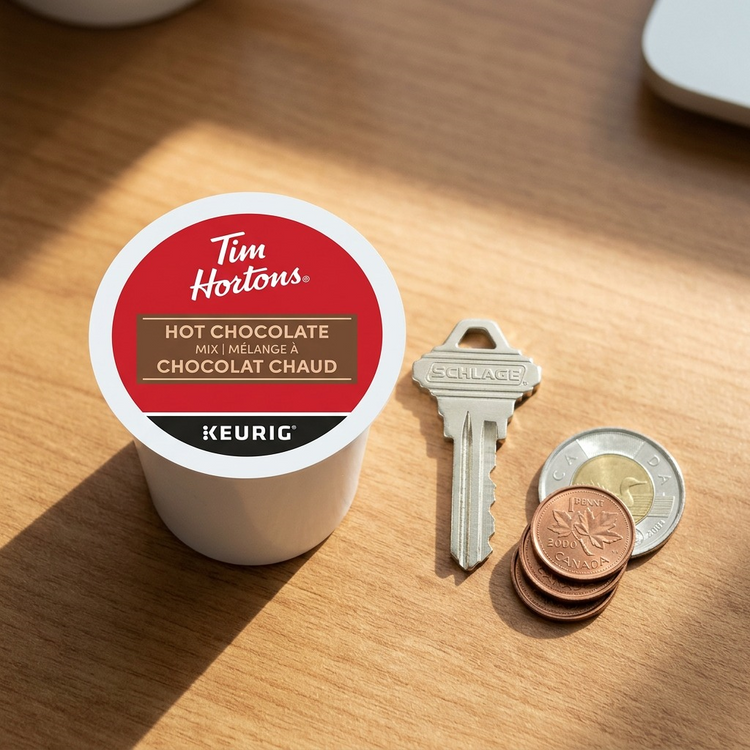 HOT CHOCOLATE-K CUP TIM HORTONS 20/BX - Cartouches Certifiees
