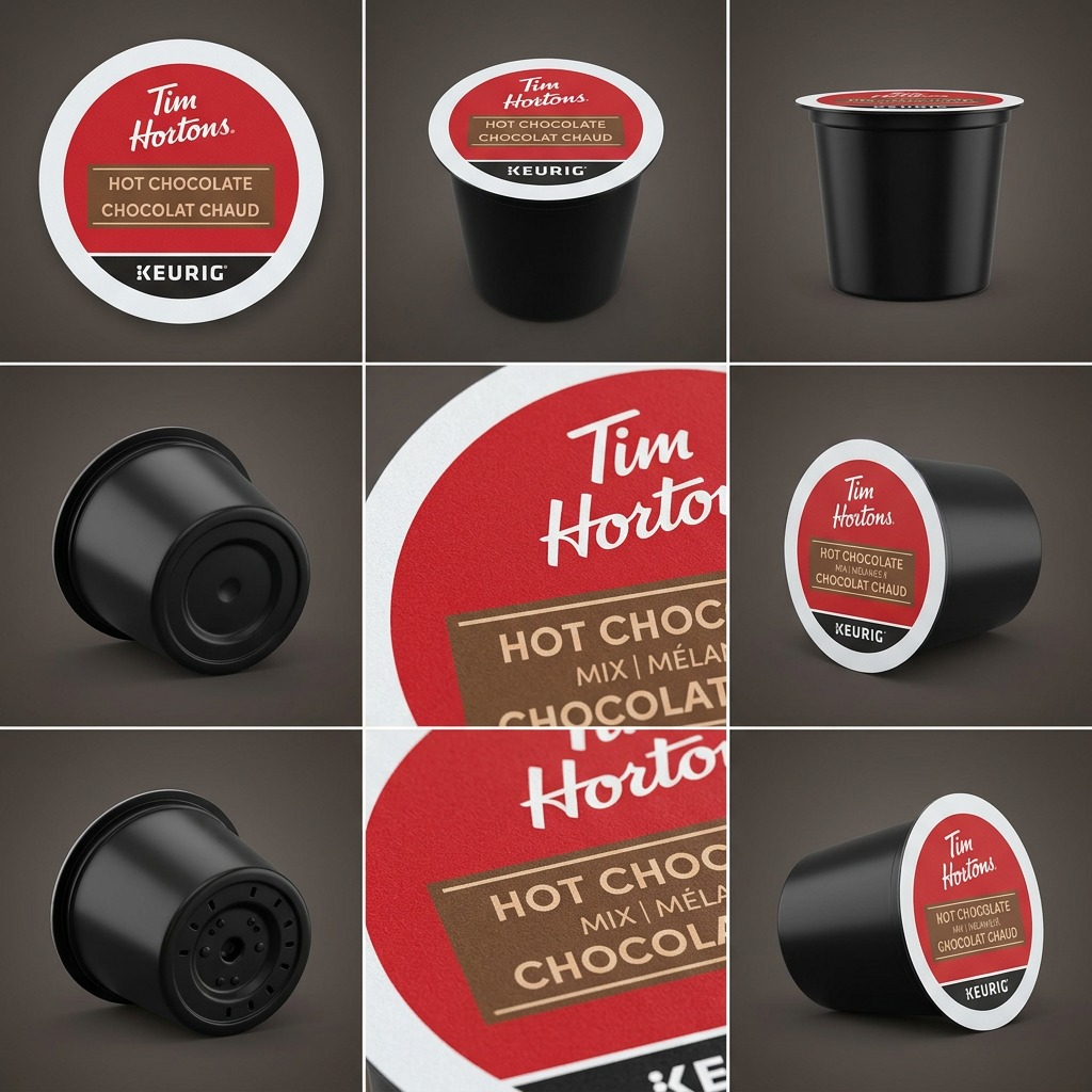 HOT CHOCOLATE-K CUP TIM HORTONS 20/BX - Cartouches Certifiees