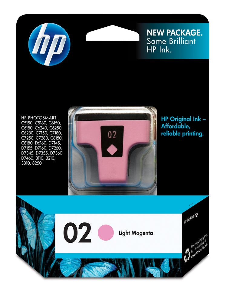 HP 02 (C8775WN) Photo Magenta Original Inkjet Cartridge - Cartouches Certifiees