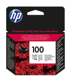 HP 100 Photo Gray Original Inkjet Cartridge - Cartouches Certifiees