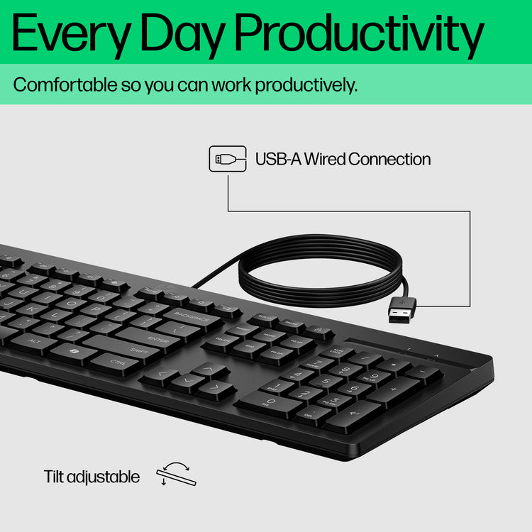 HP 125 Wired Keyboard (AY2Y7AA#ABA) - Cartouches Certifiees