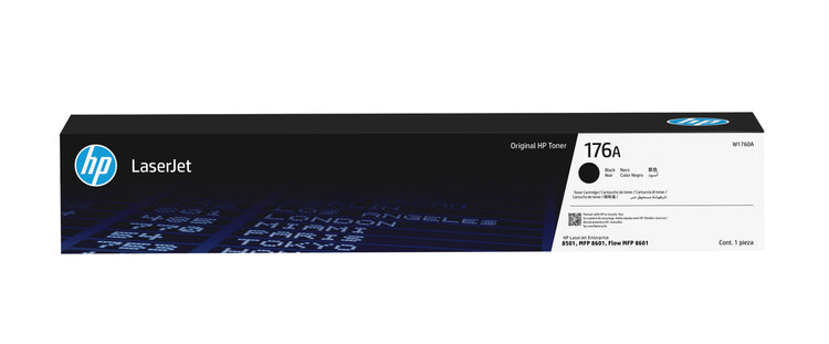 HP 176A (W1760A) Black Original Toner Cartridge - Cartouches Certifiees