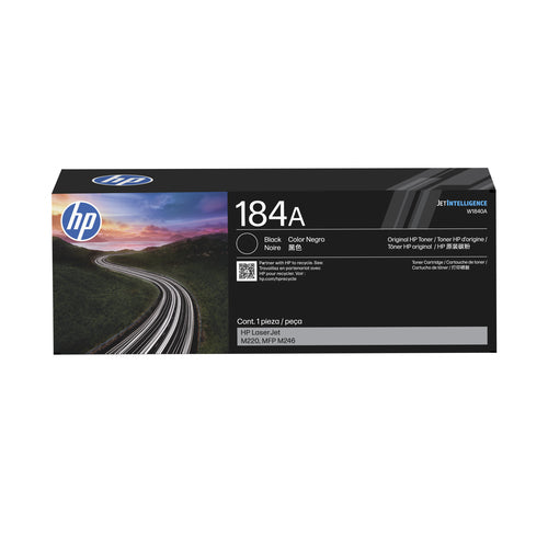 HP 184A Black Original LaserJet Toner Cartridge (W1840A) - Cartouches Certifiees