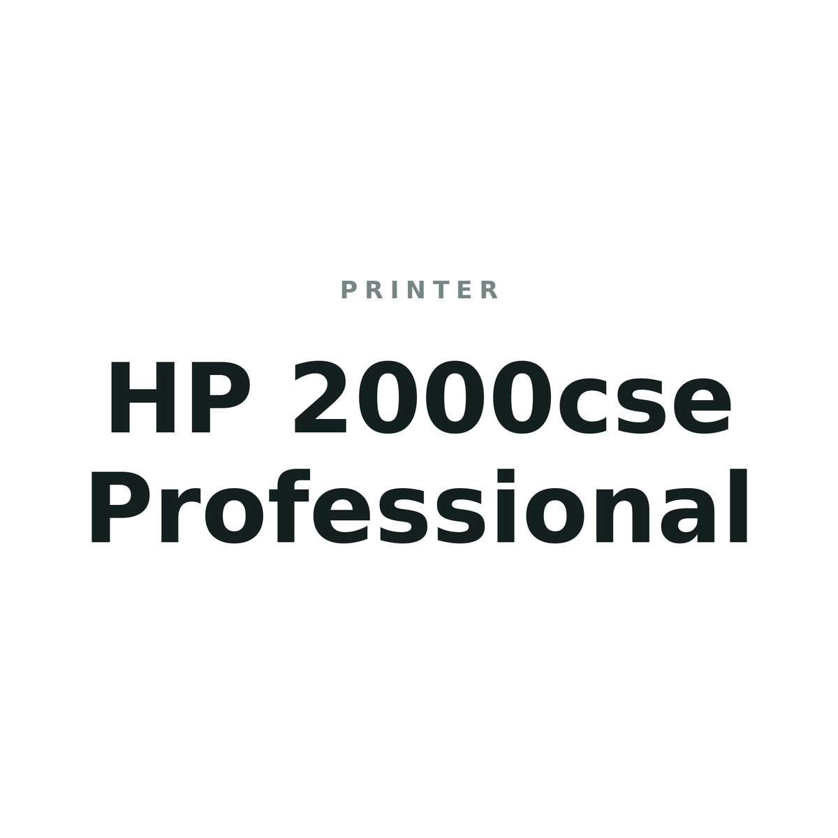 HP 2000cse Professional
