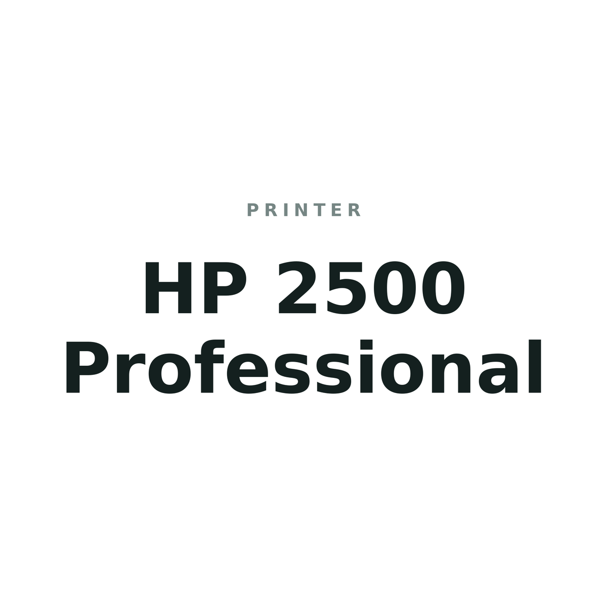 HP 2500 Professional
