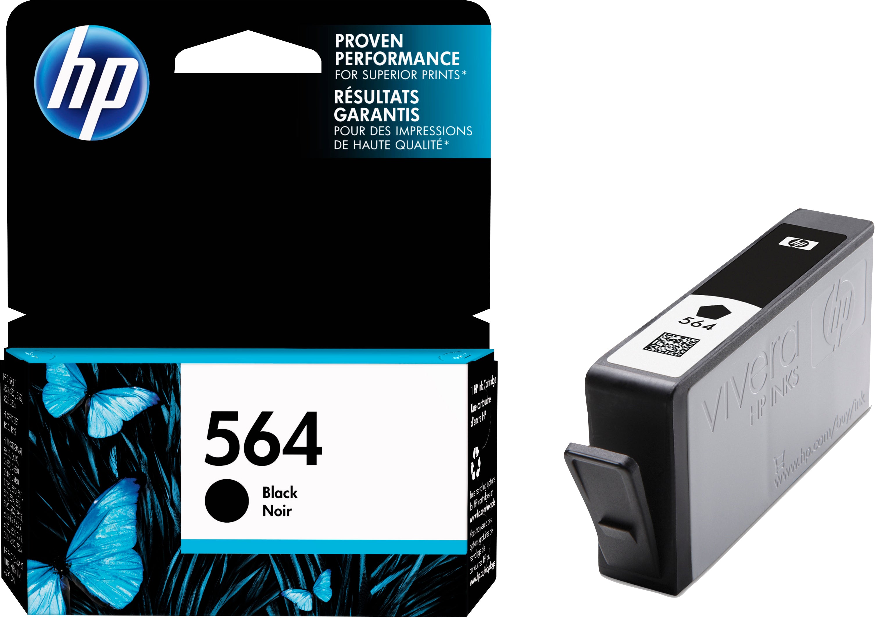 HP 564 (CB316WN) Black Original Inkjet Cartridge - Cartouches Certifiees