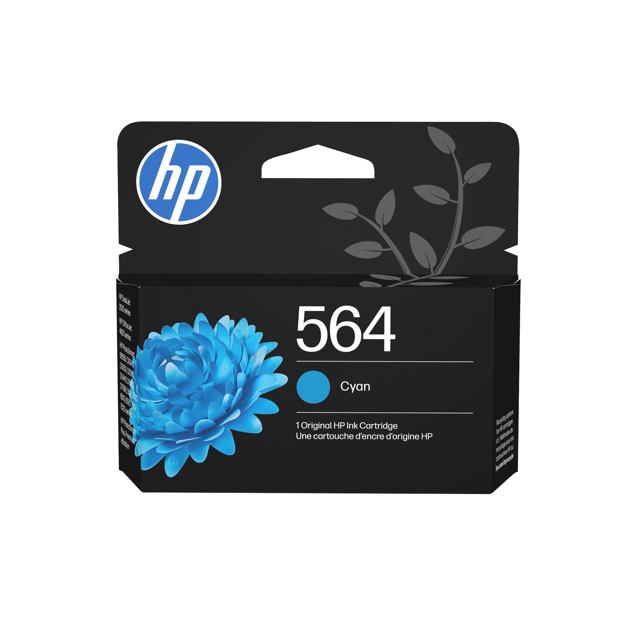 HP 564 (CB318WN) Cyan Original Inkjet Cartridge - Cartouches Certifiees