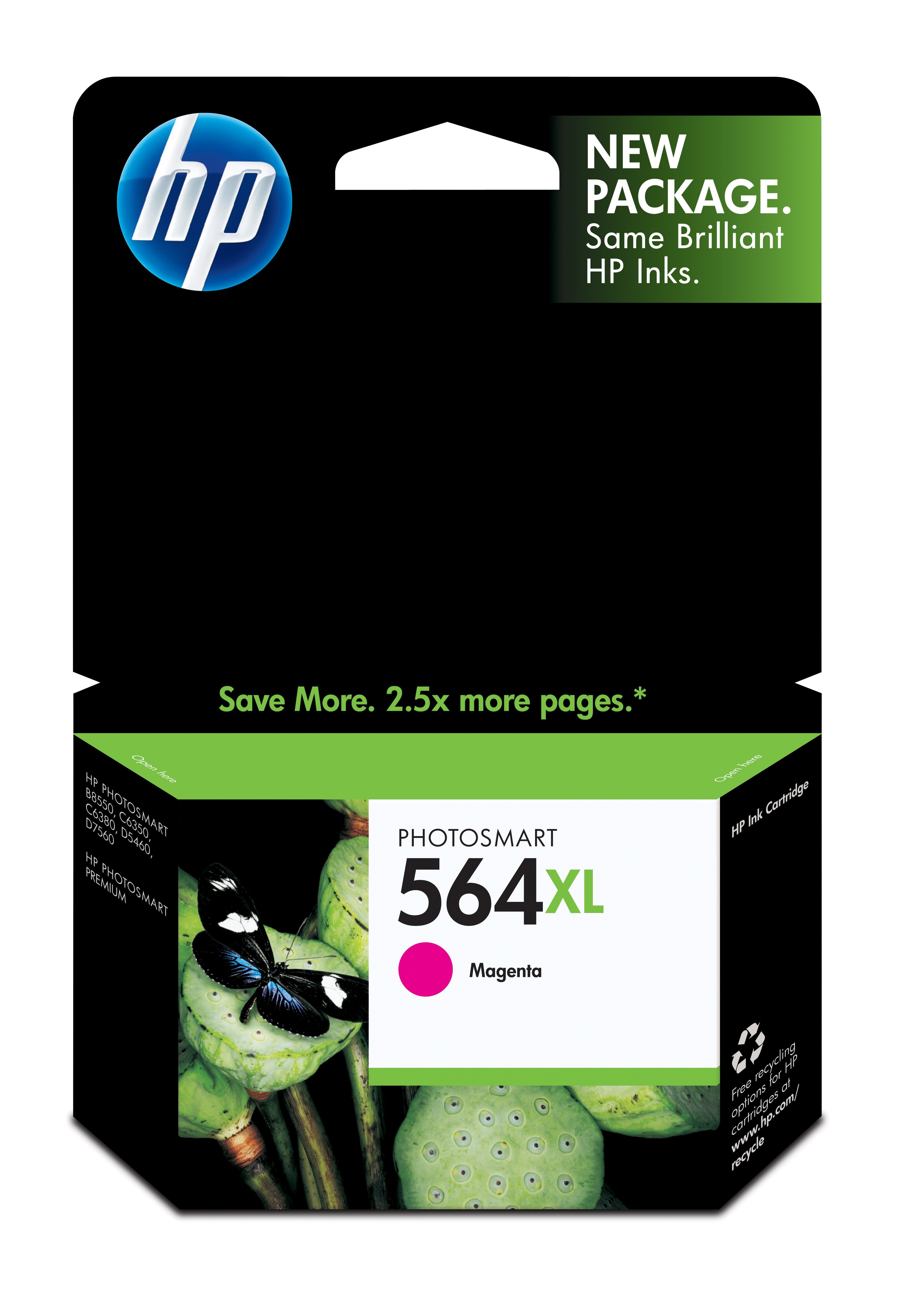 HP 564XL (CB324WN) Magenta Original Inkjet Cartridge - Cartouches Certifiees