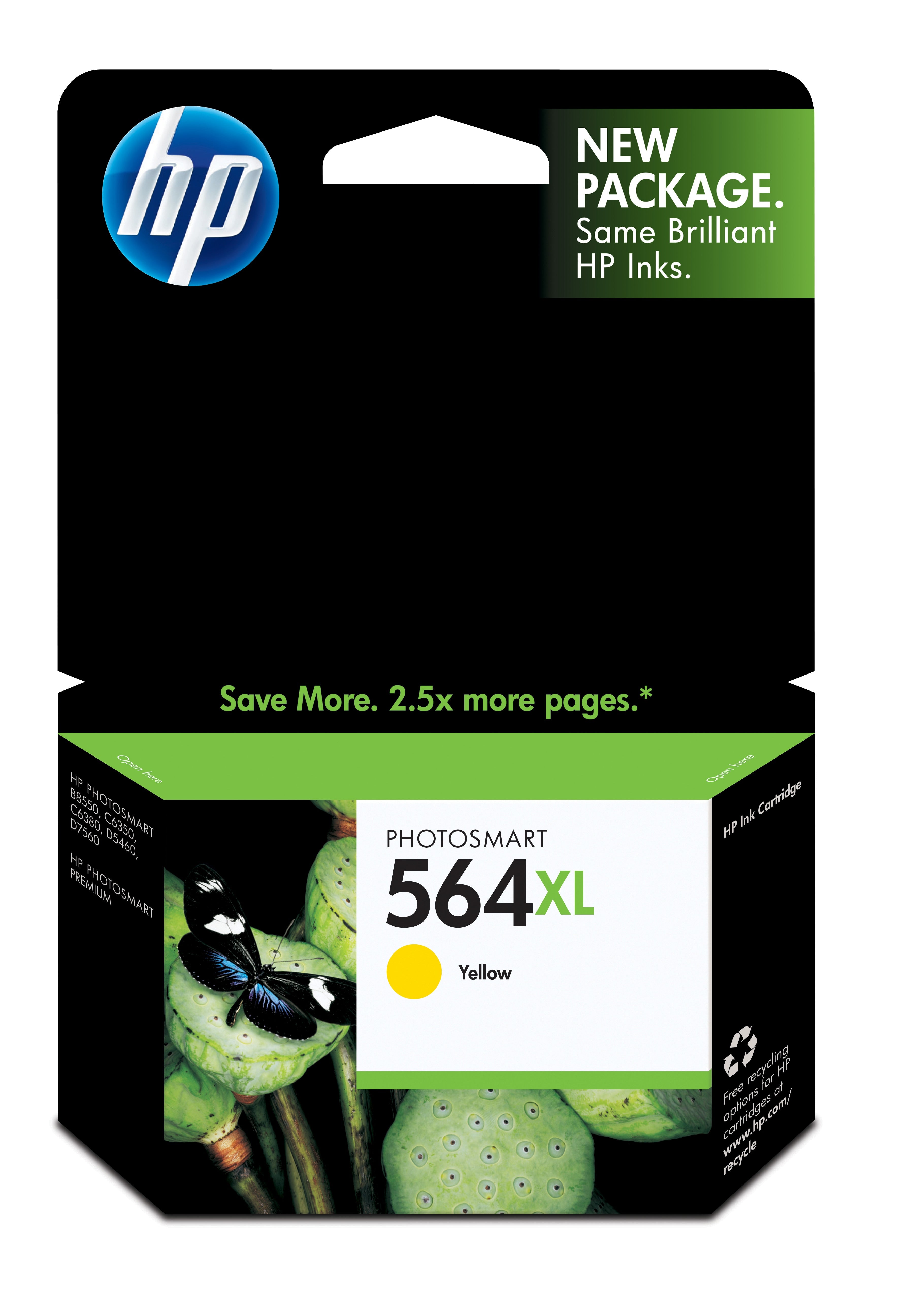 HP 564XL (CB325WN) Yellow Original Inkjet Cartridge - Cartouches Certifiees