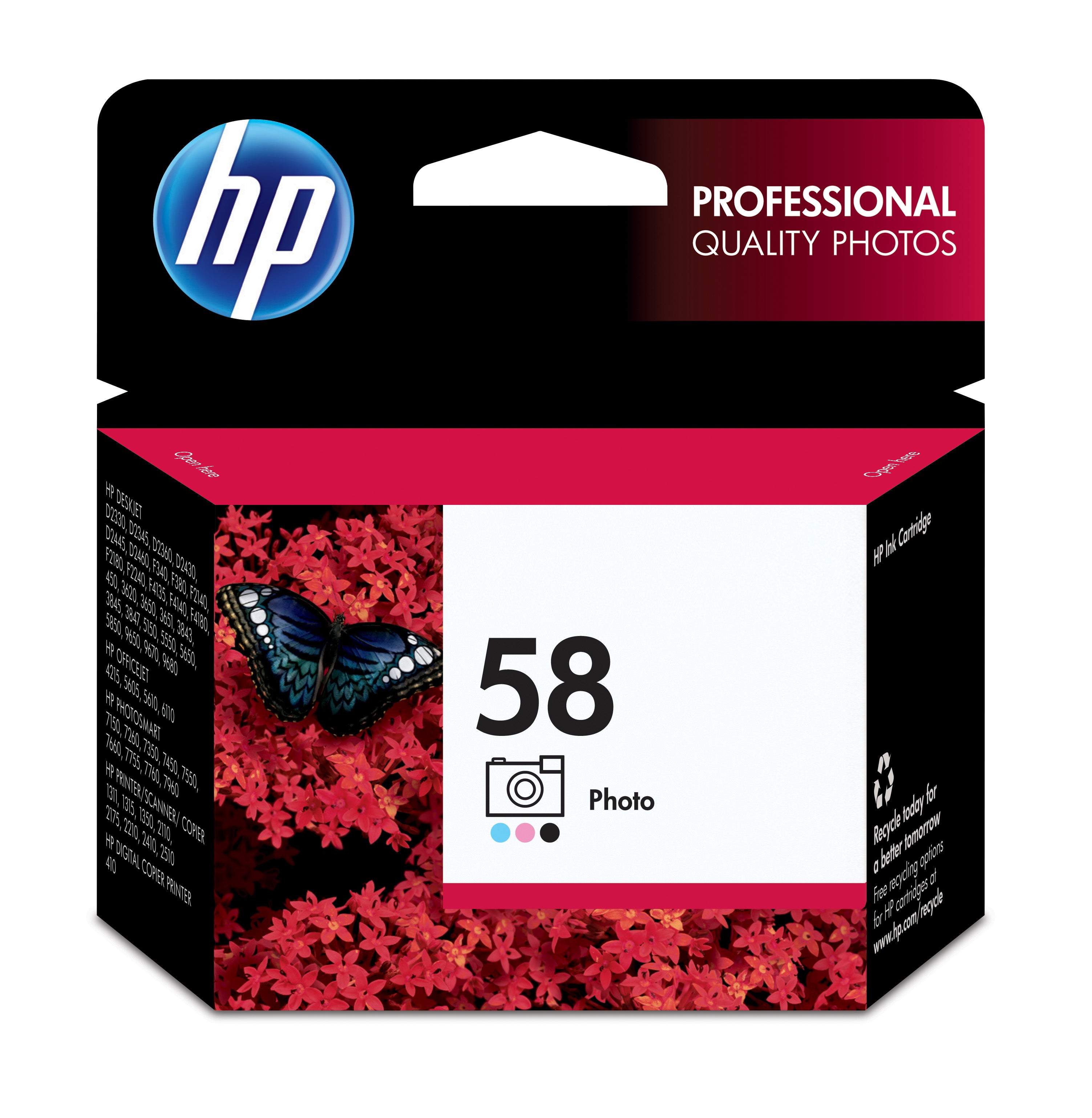 HP 58 (C6658AN) Photo Original Inkjet Cartridge - Cartouches Certifiees