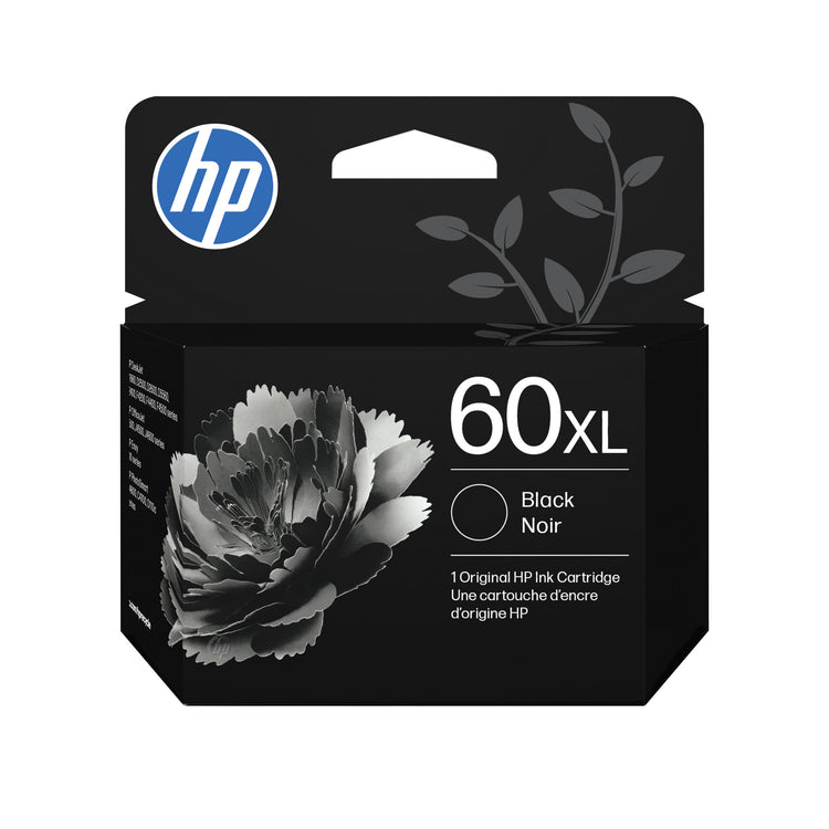 HP 60XL (CC641WN) Black Original Inkjet Cartridge - Cartouches Certifiees