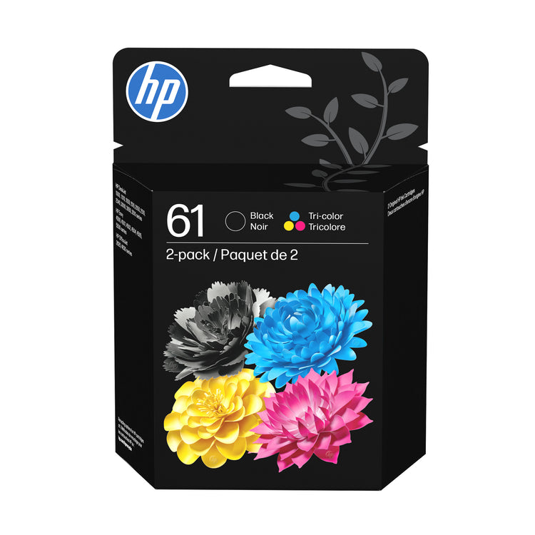HP 61 (CR259FN) Combo Pack Black and Color Original Inkjet Cartridge - Cartouches Certifiees