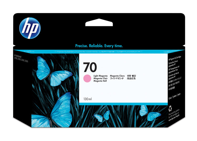 HP 70 - 130ml (C9455A) Light Magenta Original Inkjet Cartridge - Cartouches Certifiees