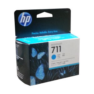 HP 711 - 29ml (CZ134A) Cyan 3-Pack Original Inkjet Cartridge - Cartouches Certifiees