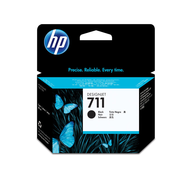HP 711 - 80ml (CZ133A) Black Original Inkjet Cartridge - Cartouches Certifiees