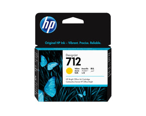 HP 712 - 29ml (3ED69A) Yellow Original Inkjet Cartridge - Cartouches Certifiees