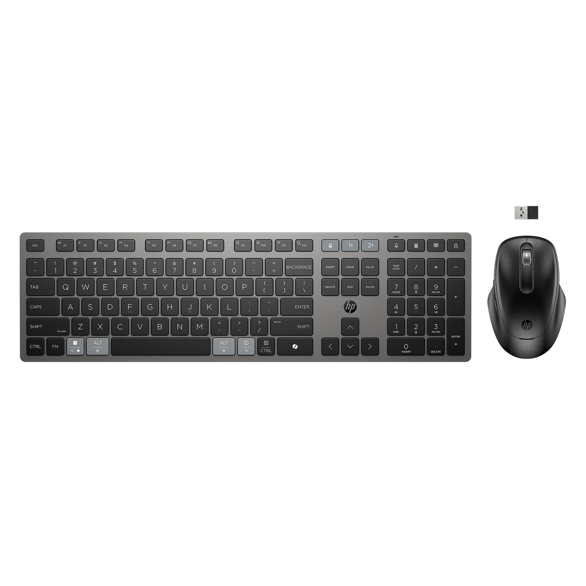 HP 725 Multi-Device Rechargeable Wireless Keyboard and Mouse Combo (9T5B0UT#ABA) - Cartouches Certifiees