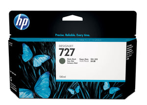 HP 727 - 130 ml (B3P22A) Matte Black Original Inkjet Cartridge - Cartouches Certifiees