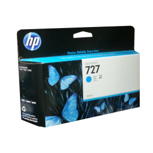 HP 727 - 300 ml (F9J76A) Cyan Original Inkjet Cartridge - Cartouches Certifiees