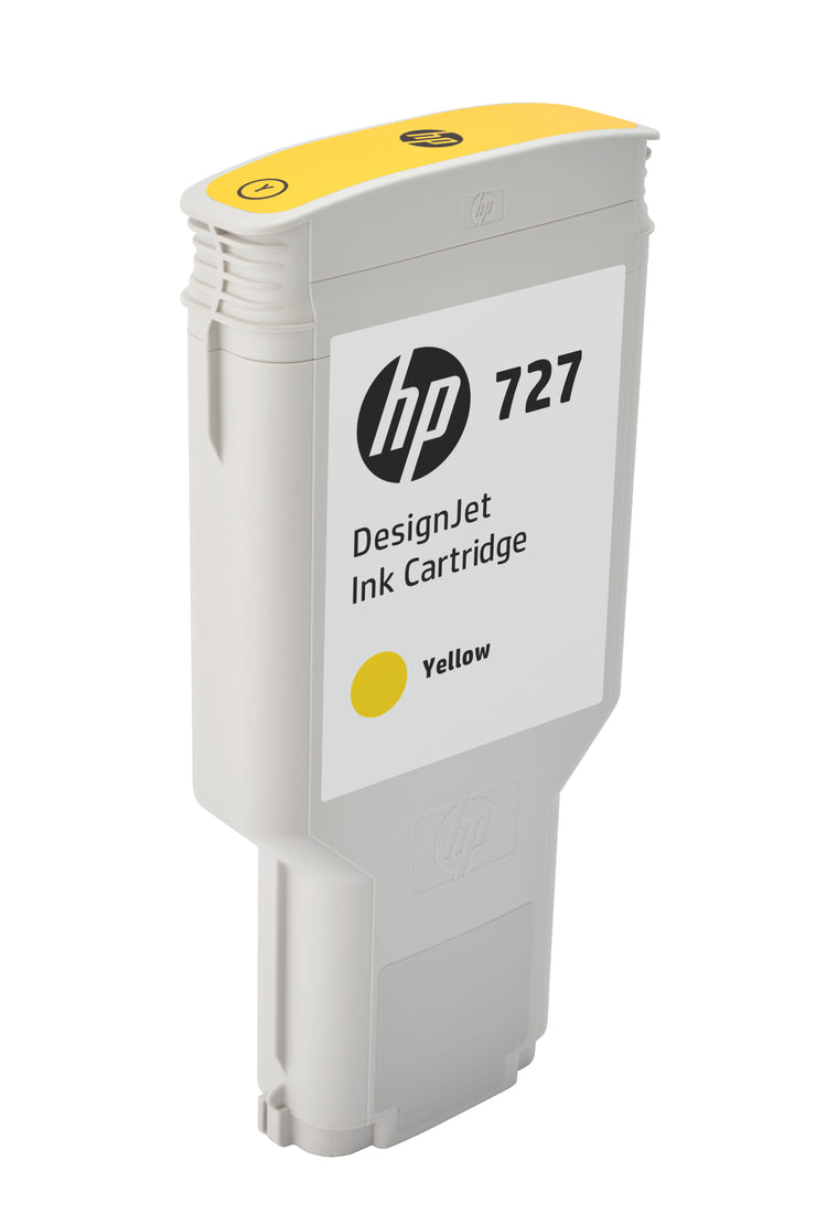 HP 727 - 300 ml (F9J78A) Yellow Original Inkjet Cartridge - Cartouches Certifiees