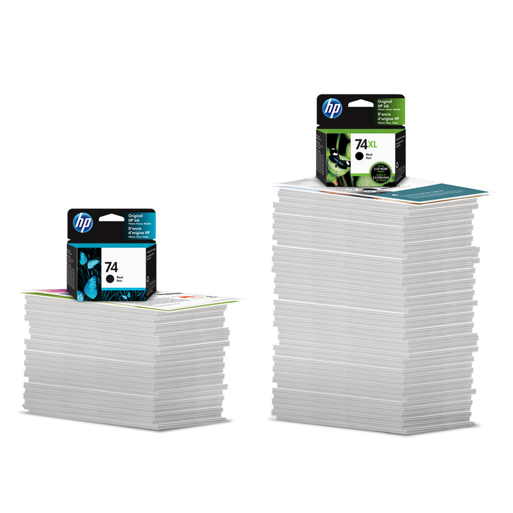 HP 74 (CB335WN) Black Original Inkjet Cartridge - Cartouches Certifiees