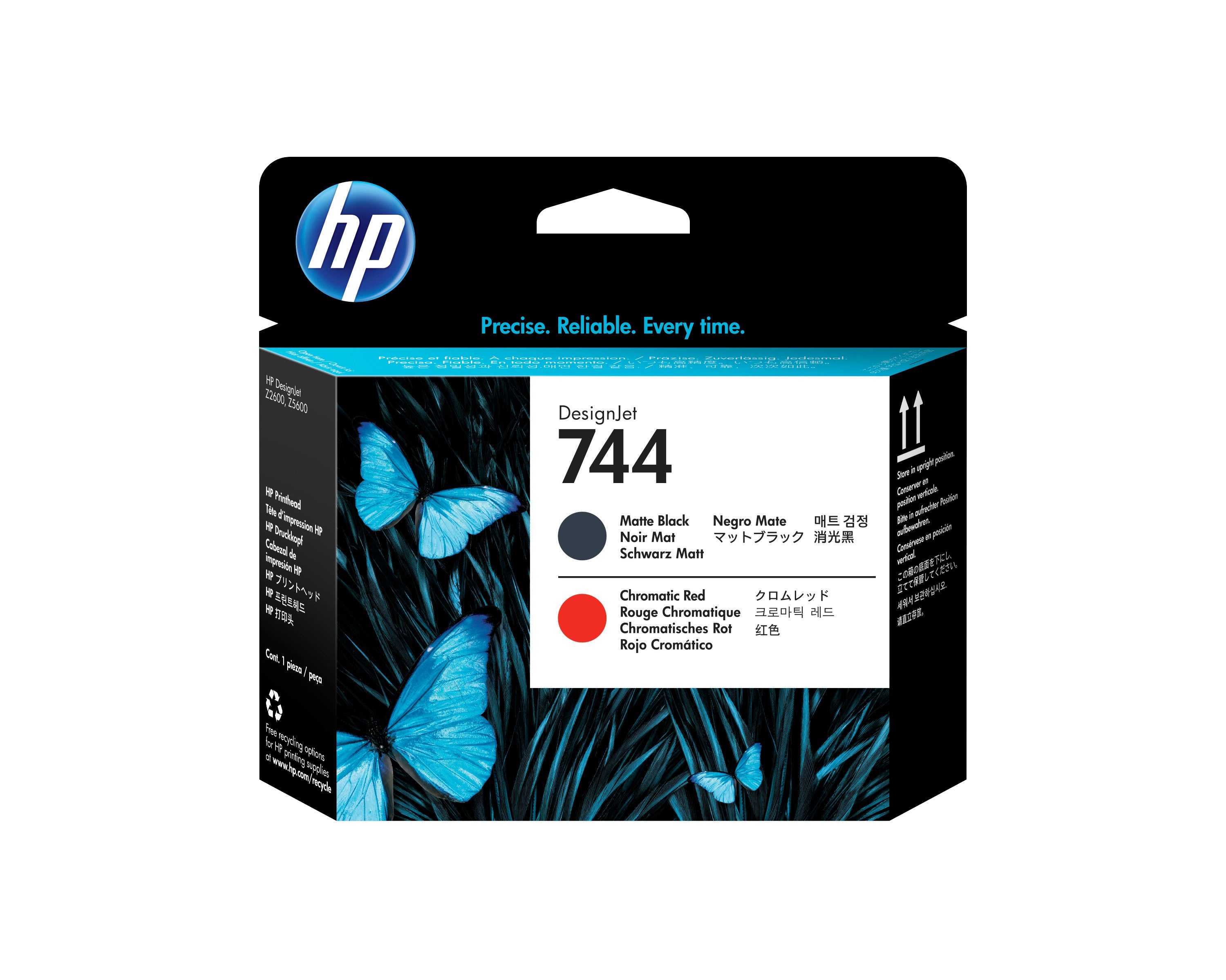 HP 744PHMB/R (F9J88A) PHMBR Original Cartridge and printhead - Cartouches Certifiees