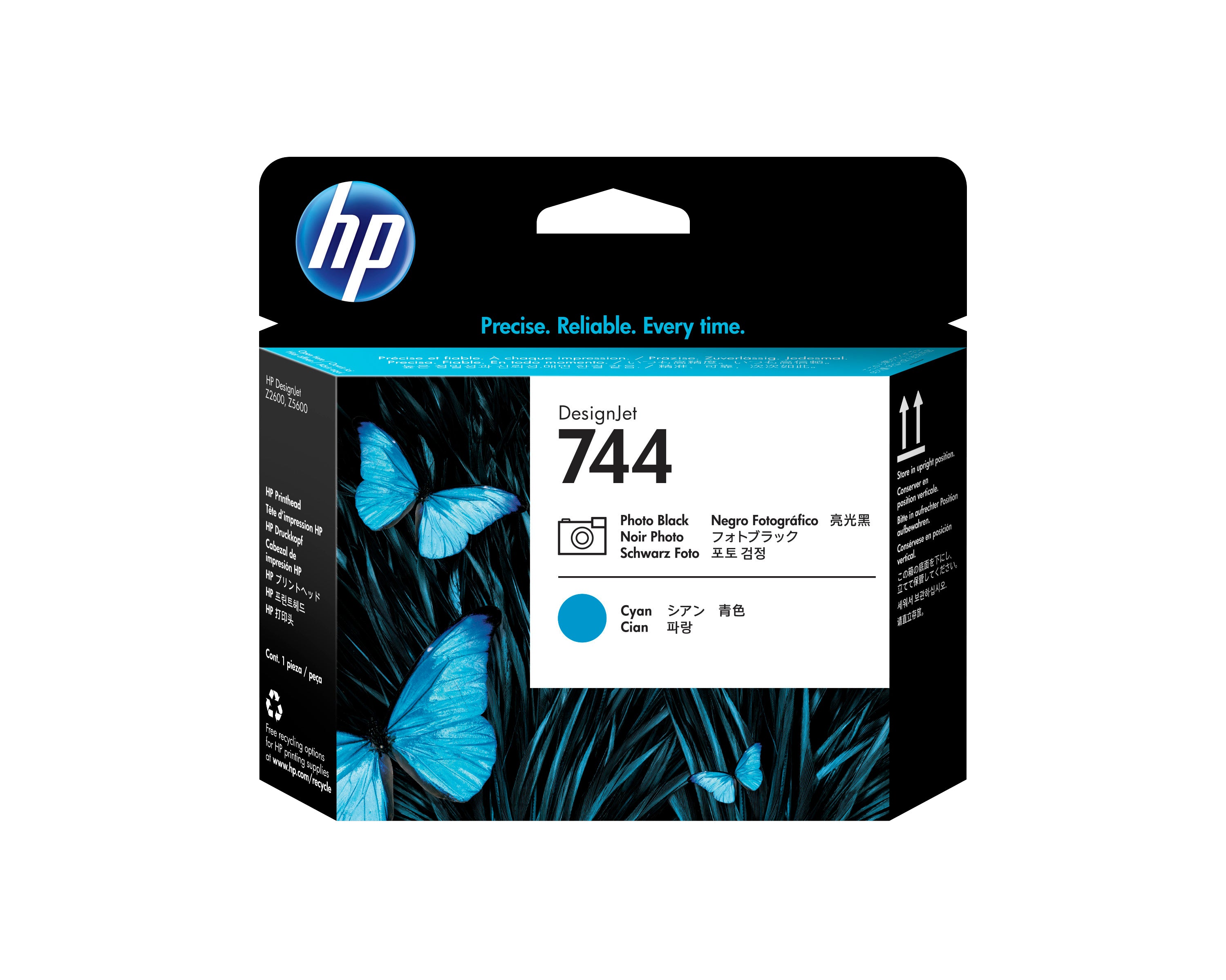 HP 744PHPB/C (F9J86A) PHPBC Original Cartridge and printhead - Cartouches Certifiees
