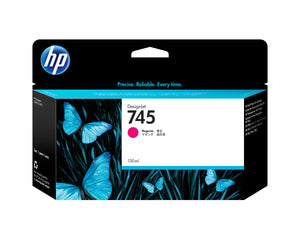 HP 745 - 130ml (F9J95A) Magenta Original Inkjet Cartridge - Cartouches Certifiees