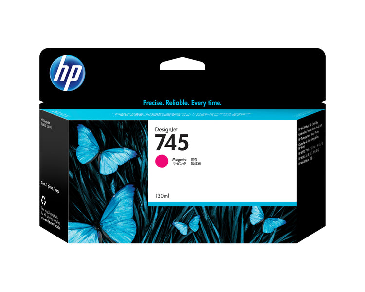 HP 745 - 130ml (F9J95A) Magenta Original Inkjet Cartridge - Cartouches Certifiees