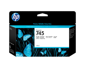 HP 745 130ml (F9J98A) Photo black Original Inkjet Cartridge - Cartouches Certifiees