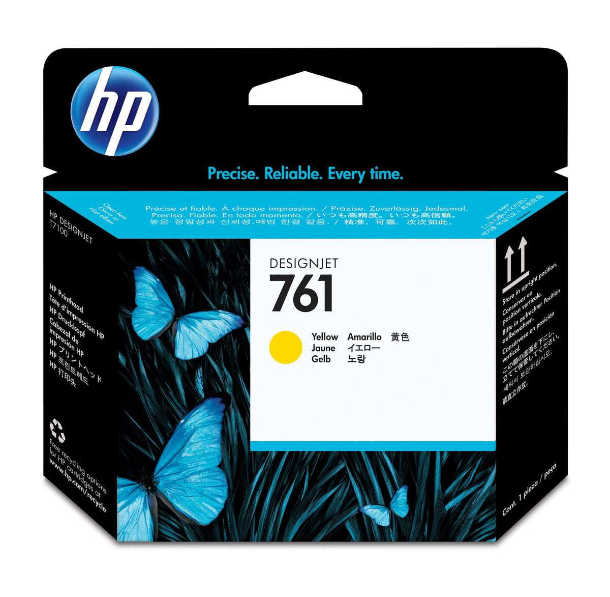 HP 761 (CH645A) Yellow Original Printhead - Cartouches Certifiees