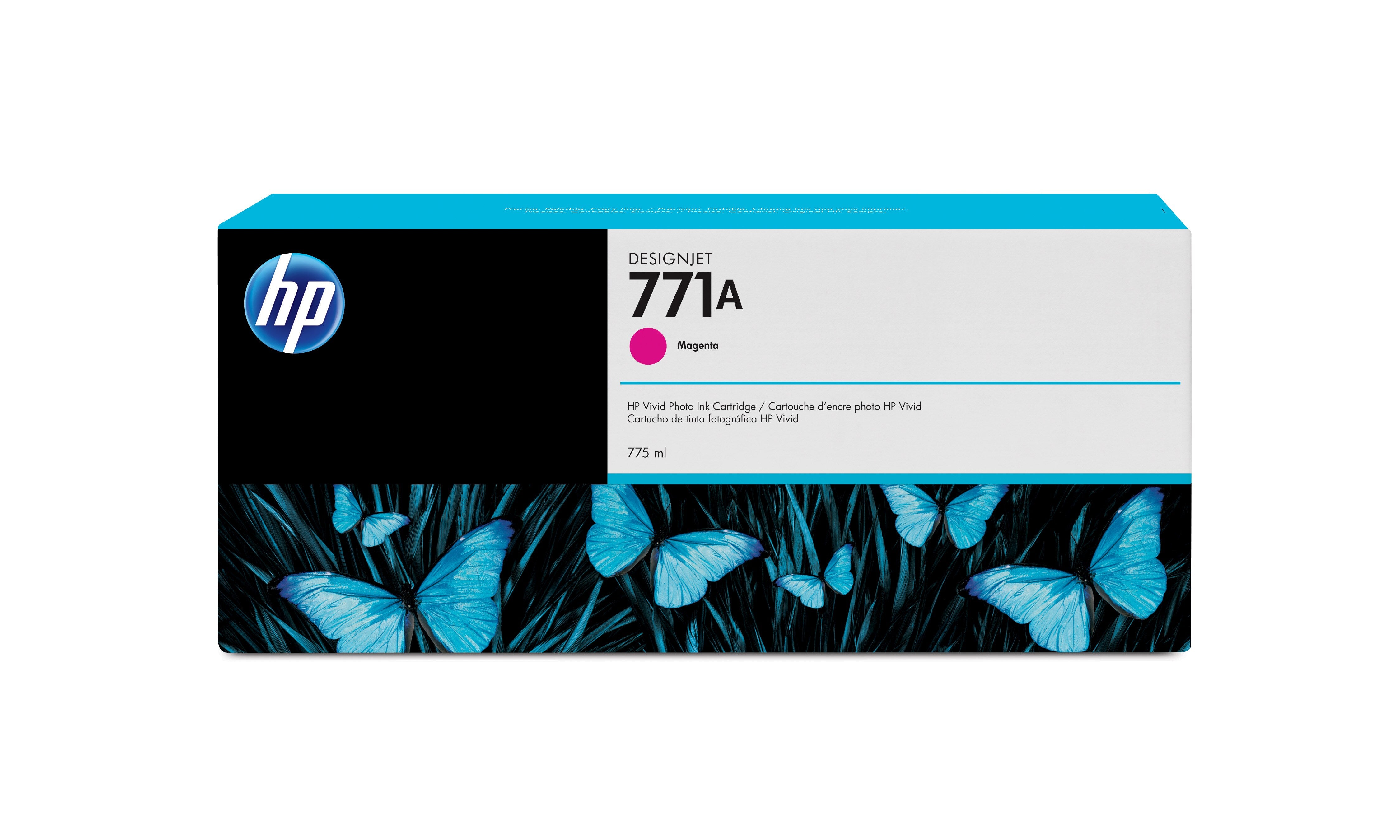 HP 771A - 775ml (B6Y17A) Magenta Original Inkjet Cartridge - Cartouches Certifiees