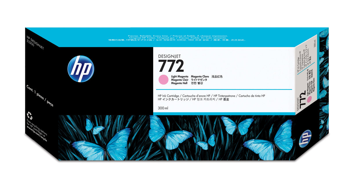 HP 772 - 300ml (CN631A) Light Magenta Original Inkjet Cartridge - Cartouches Certifiees