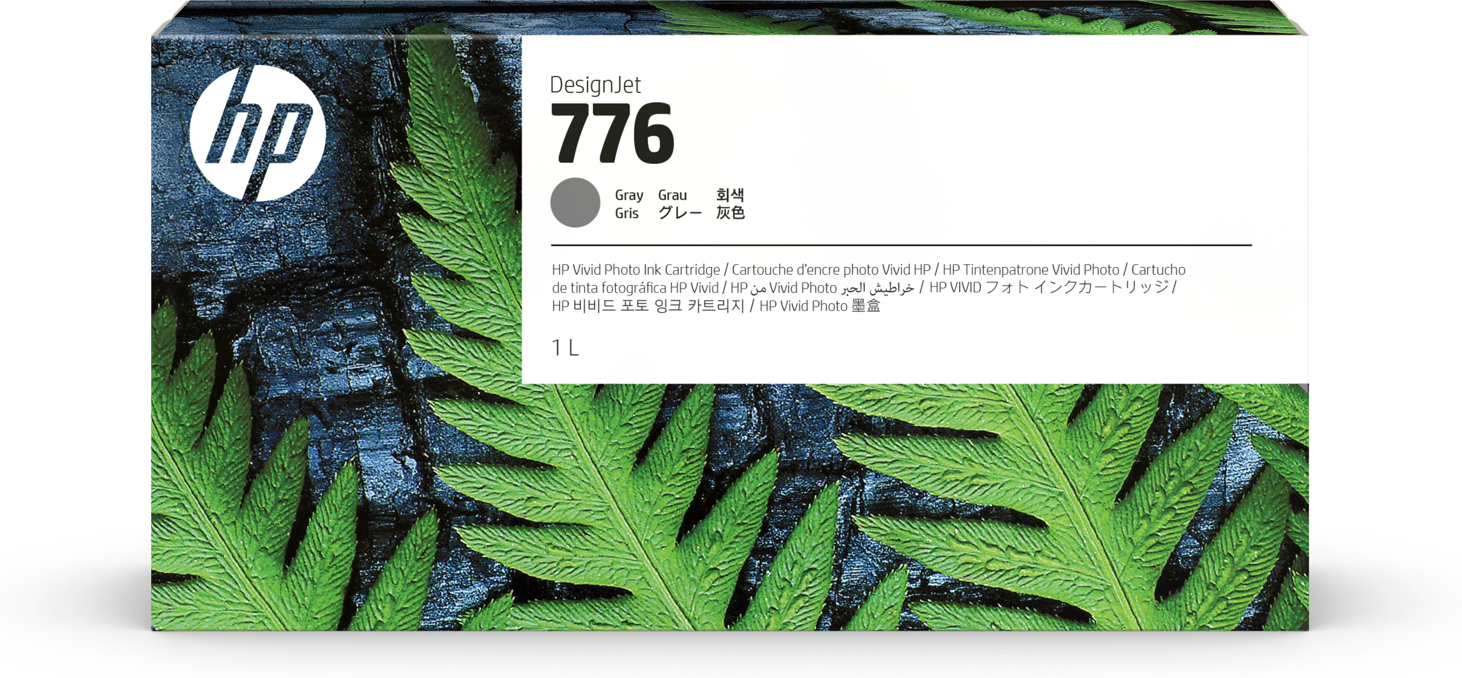 HP 776 - 1 liter (1XB05A) Gray Original Inkjet Cartridge - Cartouches Certifiees