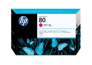 HP 80 - 175ml (C4874A) Magenta Original Inkjet Cartridge - Cartouches Certifiees
