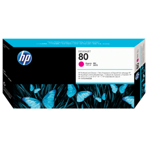 HP 80 (C4822A) Magenta Original Printhead and Cleaner - Cartouches Certifiees