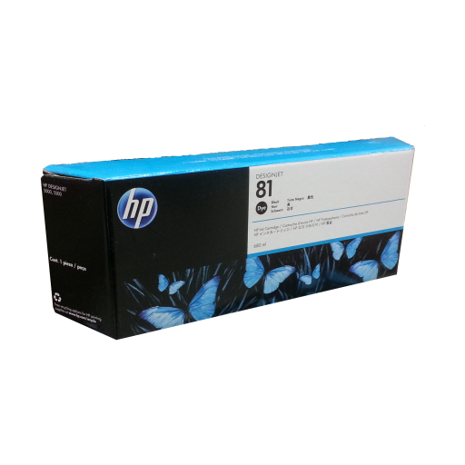 HP 81 - 680ml (C4930A) Black Original Inkjet Cartridge - Cartouches Certifiees