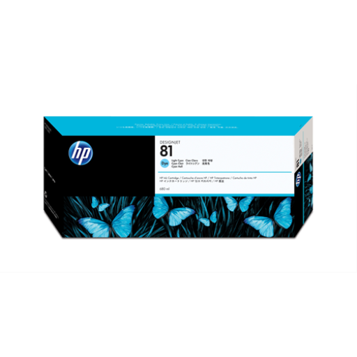 HP 81 - 680ml (C4934A) Light Cyan Original Inkjet Cartridge - Cartouches Certifiees