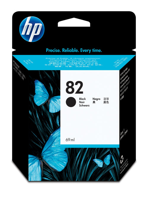 HP 82 - 69ml (CH565A) Black Original Inkjet Cartridge - Cartouches Certifiees