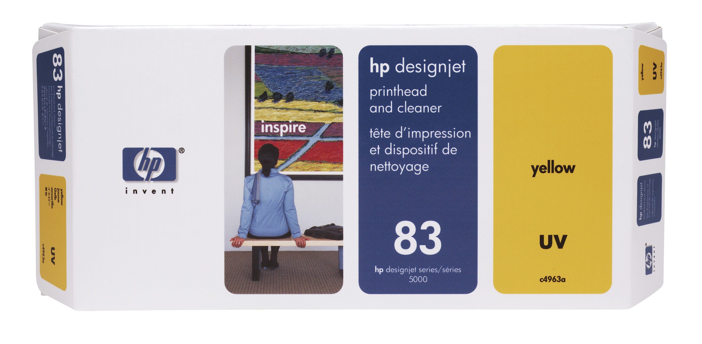 HP 83 (C4963A) Yellow Original Printhead - Cartouches Certifiees