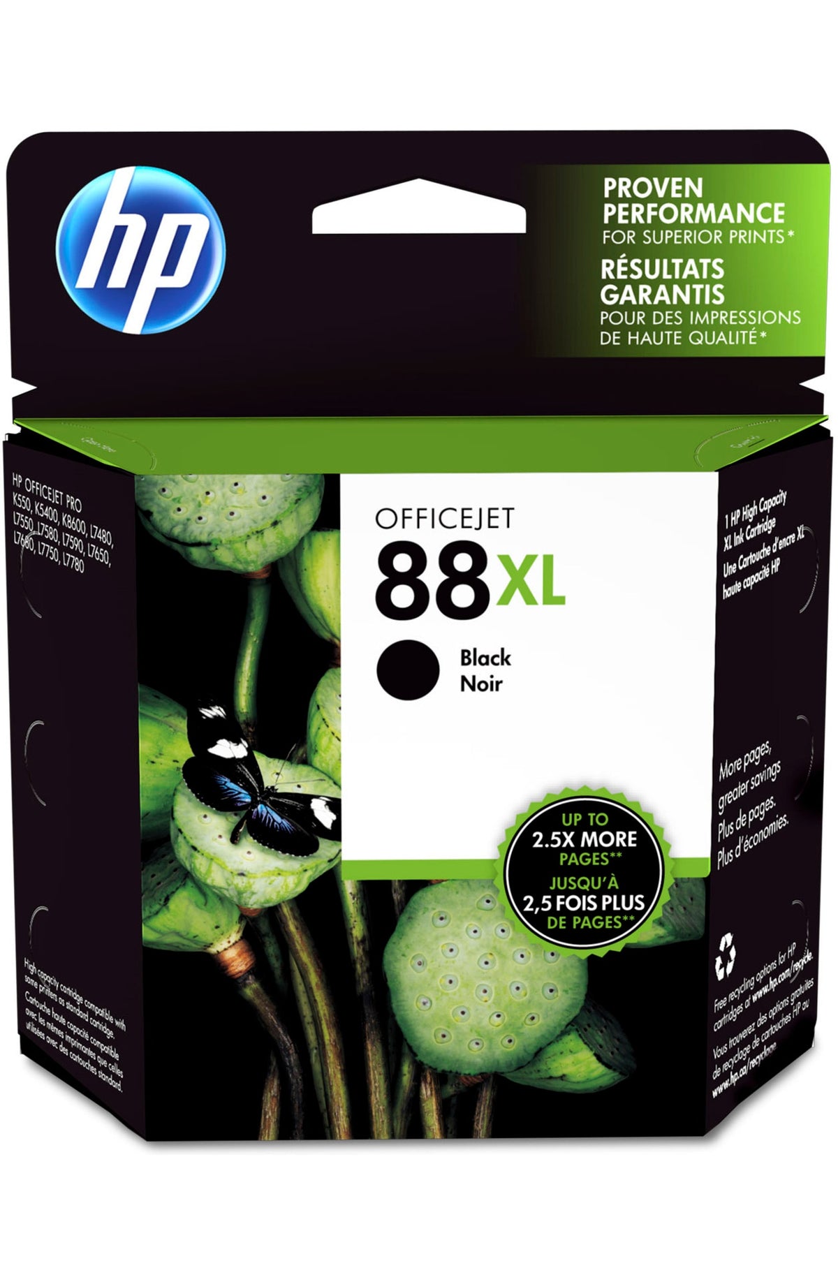 HP 88XL (C9396AN) Black Original Inkjet Cartridge - Cartouches Certifiees