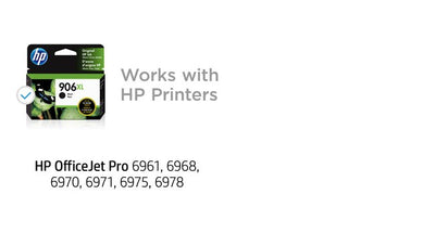 HP 906XL (T6M18AN) Black Original Inkjet Cartridge - Cartouches Certifiees